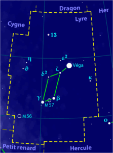 Lyra Constellation Map (creative commons use)